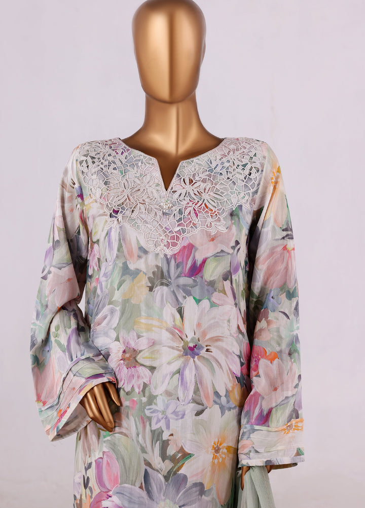 Majestic by HZ Textiles RTW Embroidered Silk 3 Piece Suit HZ26UMS Stroke - Festive Collection