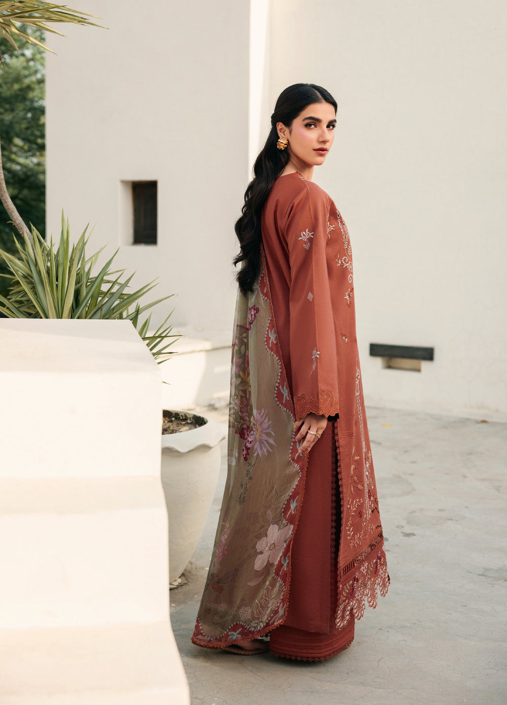 Zync by Florent Unstitched Embroidered Lawn 3 Piece Suit FL26ULZ FZ-6B - Lawn Collection