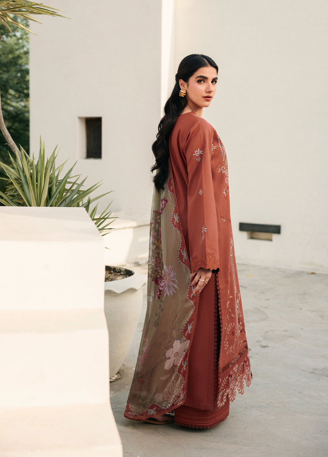 Zync by Florent Unstitched Embroidered Lawn 3 Piece Suit FL26ULZ FZ-6B - Lawn Collection