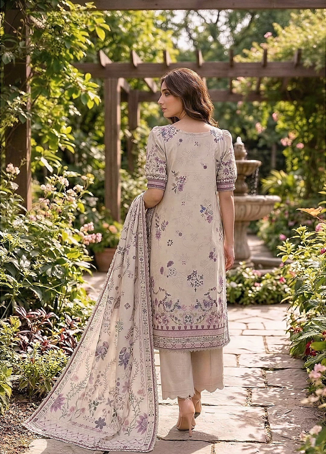 Zync by Florent Unstitched Printed Lawn 3 Piece Suit FL26UZPL FZ-01 - Summer Collection
