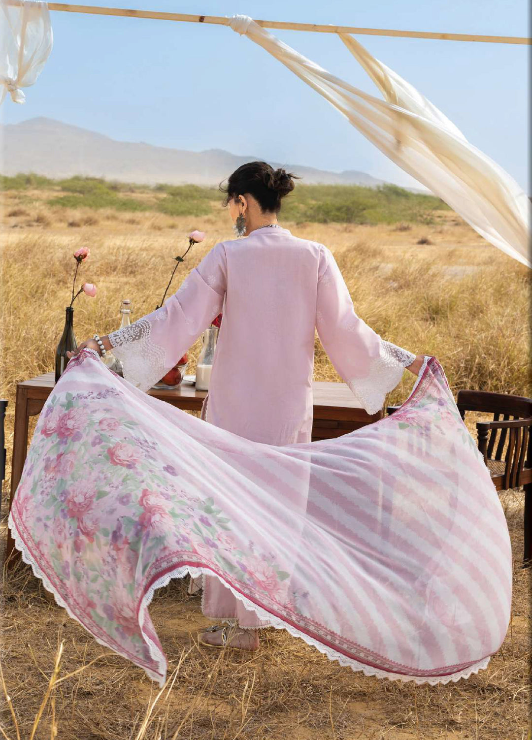 Zainab Chottani Unstitched Embroidered Luxury Lawn 3 Piece Suit ZC26ULZ D-1 AURELIA - Summer Collection