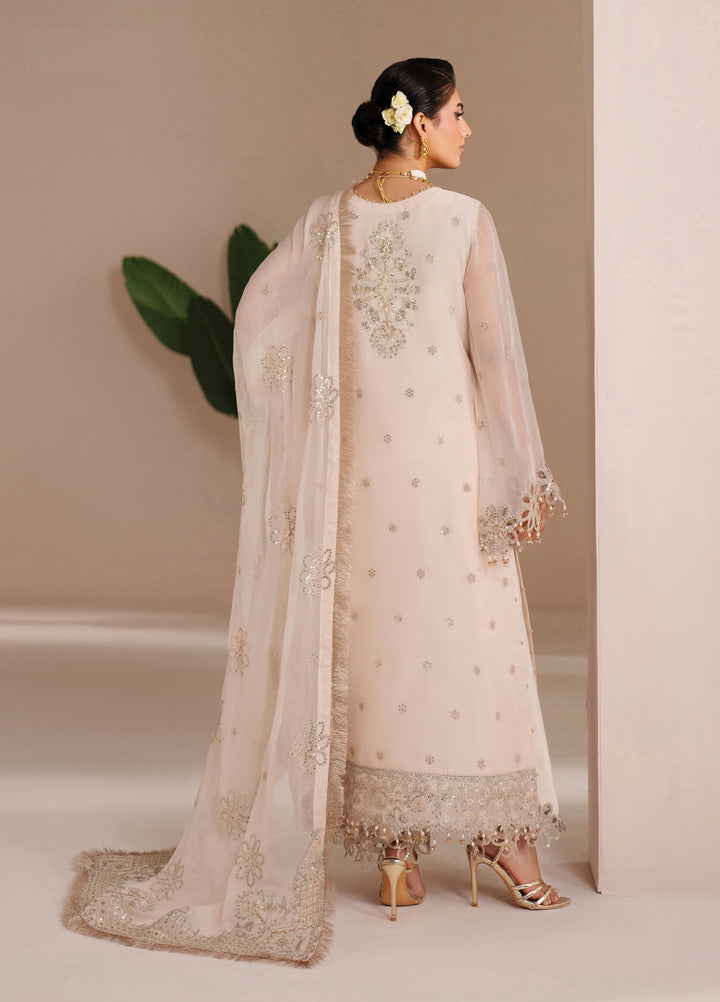 Aymal by Alizeh Fashion Unstitched Embroidered Chiffon 3 Piece Suit AFB26UA D-03 Mika - Festive Collection