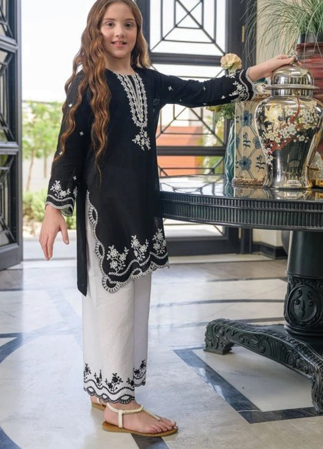 Fresh Birds Kids RTW Embroidered Lawn 2 Piece Suit Elira-FB-12 - Casual Collection