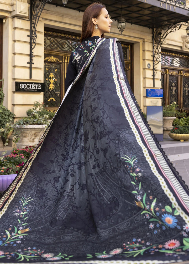 Meerak Women Pret Premium Embroidered Linen 3 Piece Charizma - Winter Collection