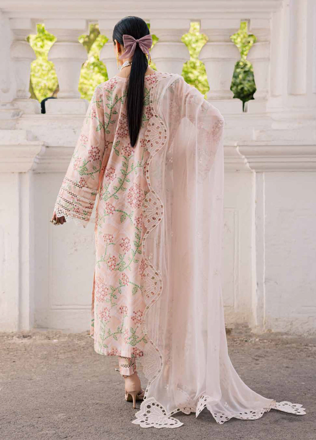 Maya by Nureh Unstitched Embroidered Luxury Lawn 3 Piece Suit NU26ULM NS-169 - Summer Collection
