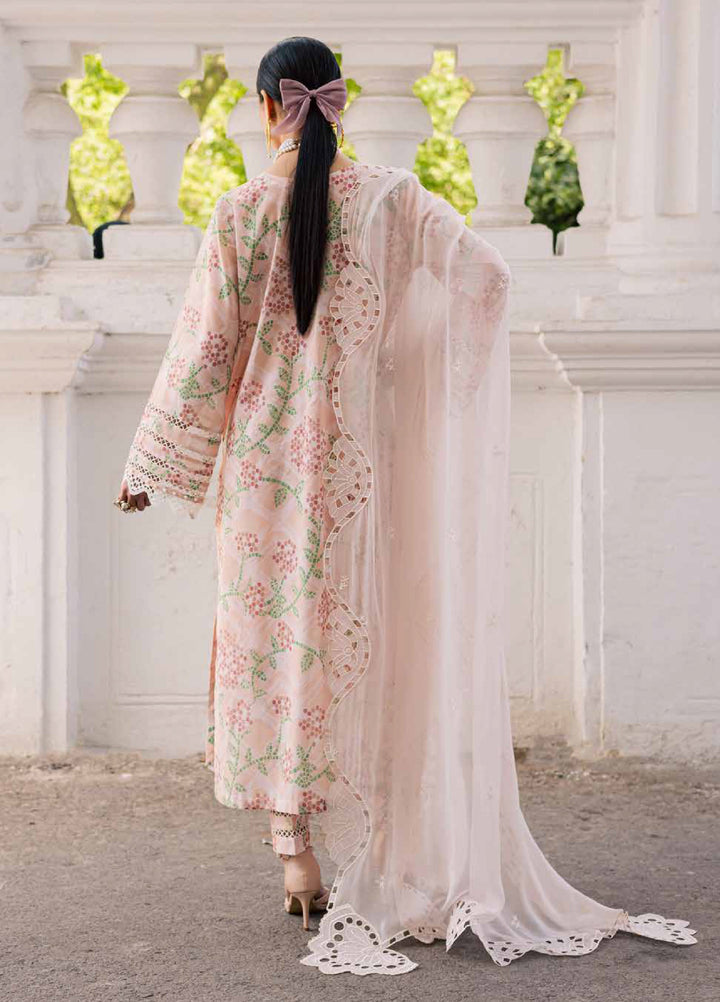 Maya by Nureh Unstitched Embroidered Luxury Lawn 3 Piece Suit NU26ULM NS-169 - Summer Collection