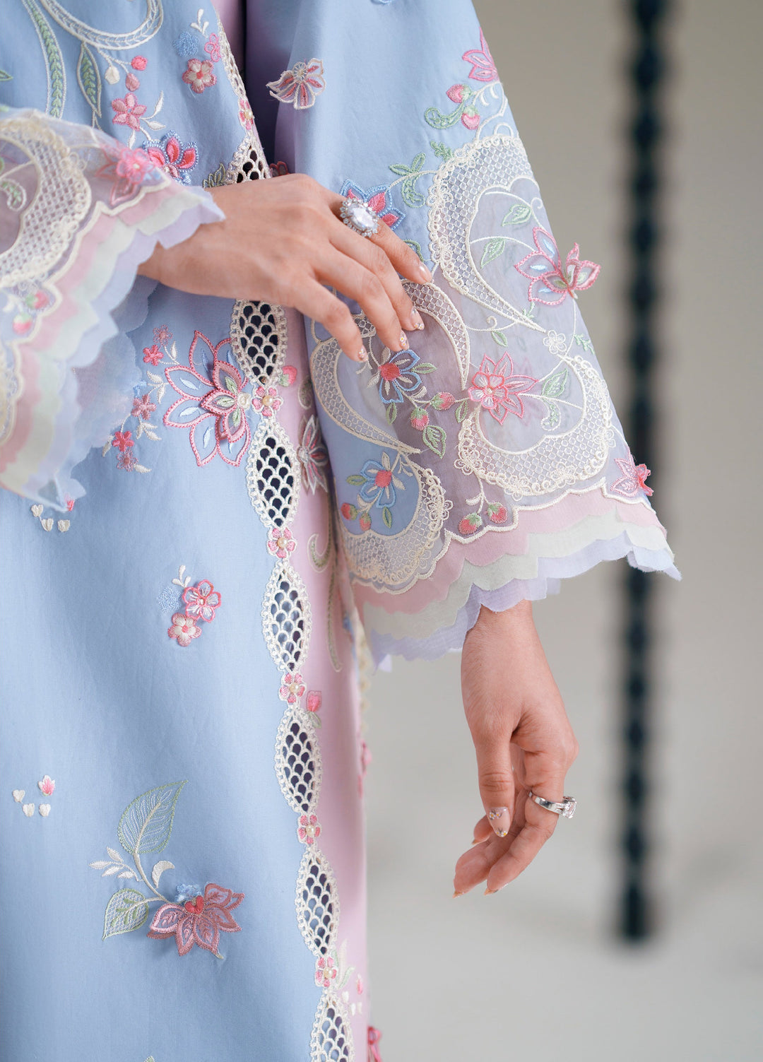 Amour by Bin Ilyas Unstitched Embroidered Lawn 3 Piece Suit BI26ULA 184B - Festive Collection