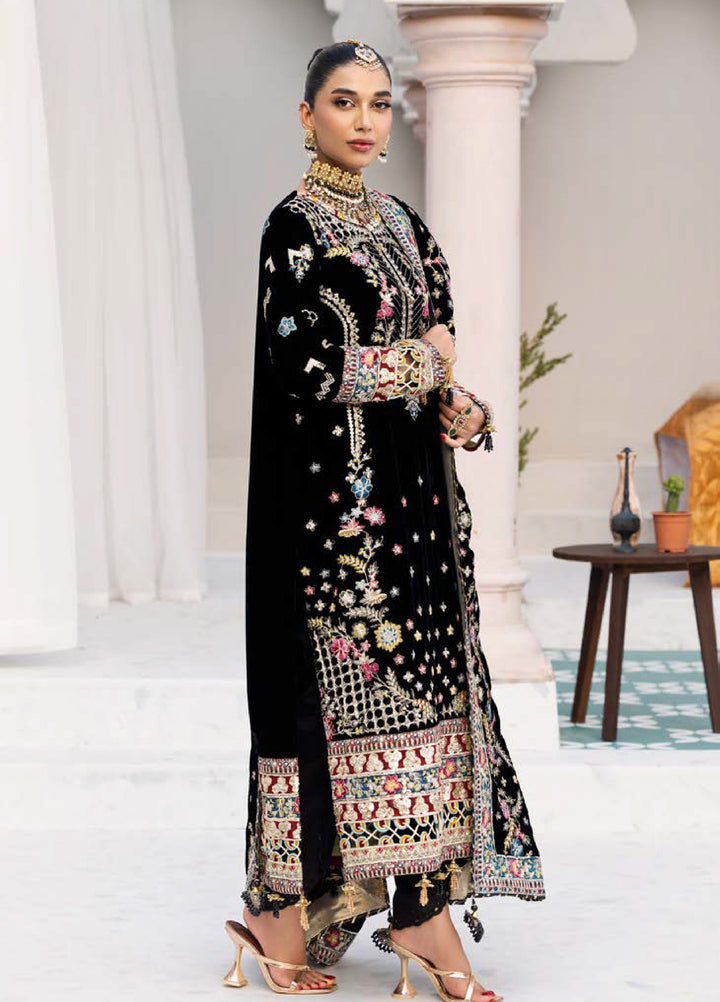 Andaz E Makhmal by Zebtan Unstitched Velvet ZB25 ZAM-03 - Festive Collection