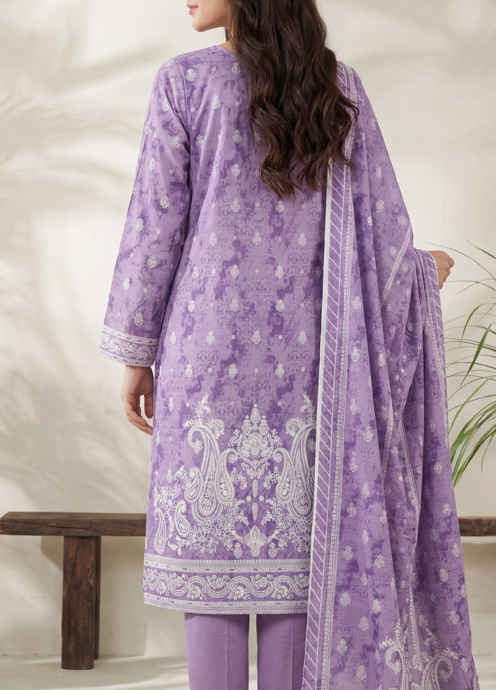 Daman by VS Textiles Unstitched Printed Lawn 3 Piece Suit VS26UDL D-09 840 - Casual Collection