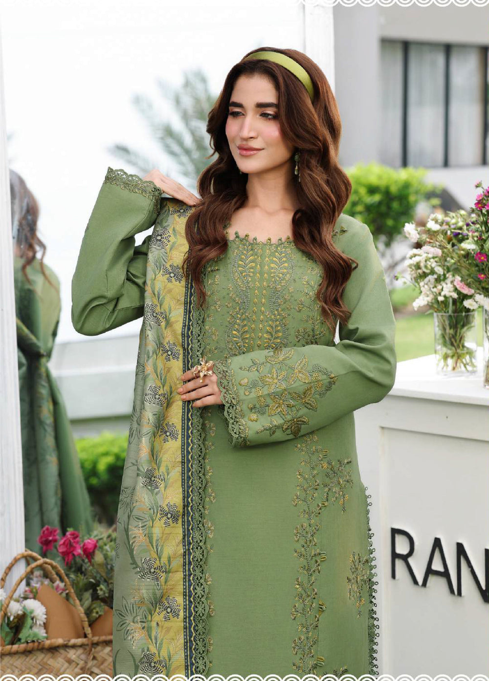 Florence by Rang Rasiya Unstitched Embroidered Lawn 3 Piece Suit RR26ULF Florence Bahar - Festive Collection