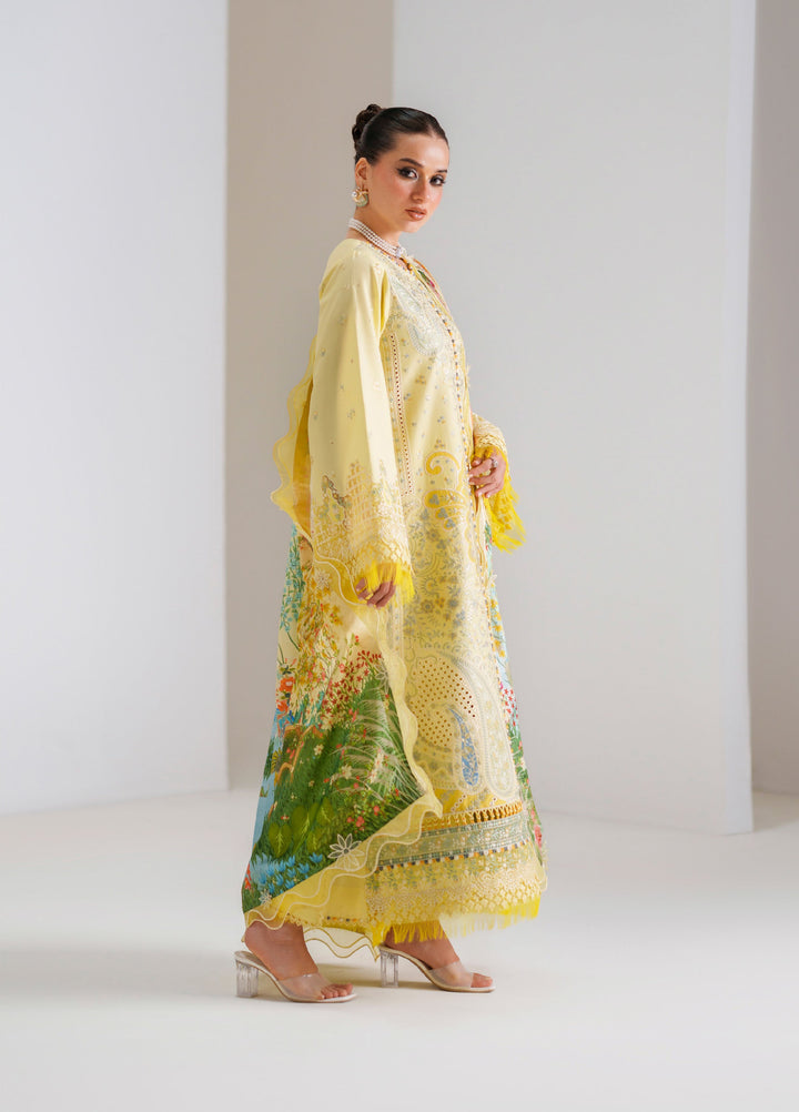 Amour by Bin Ilyas Unstitched Embroidered Lawn 3 Piece Suit BI26ULA 187B - Festive Collection