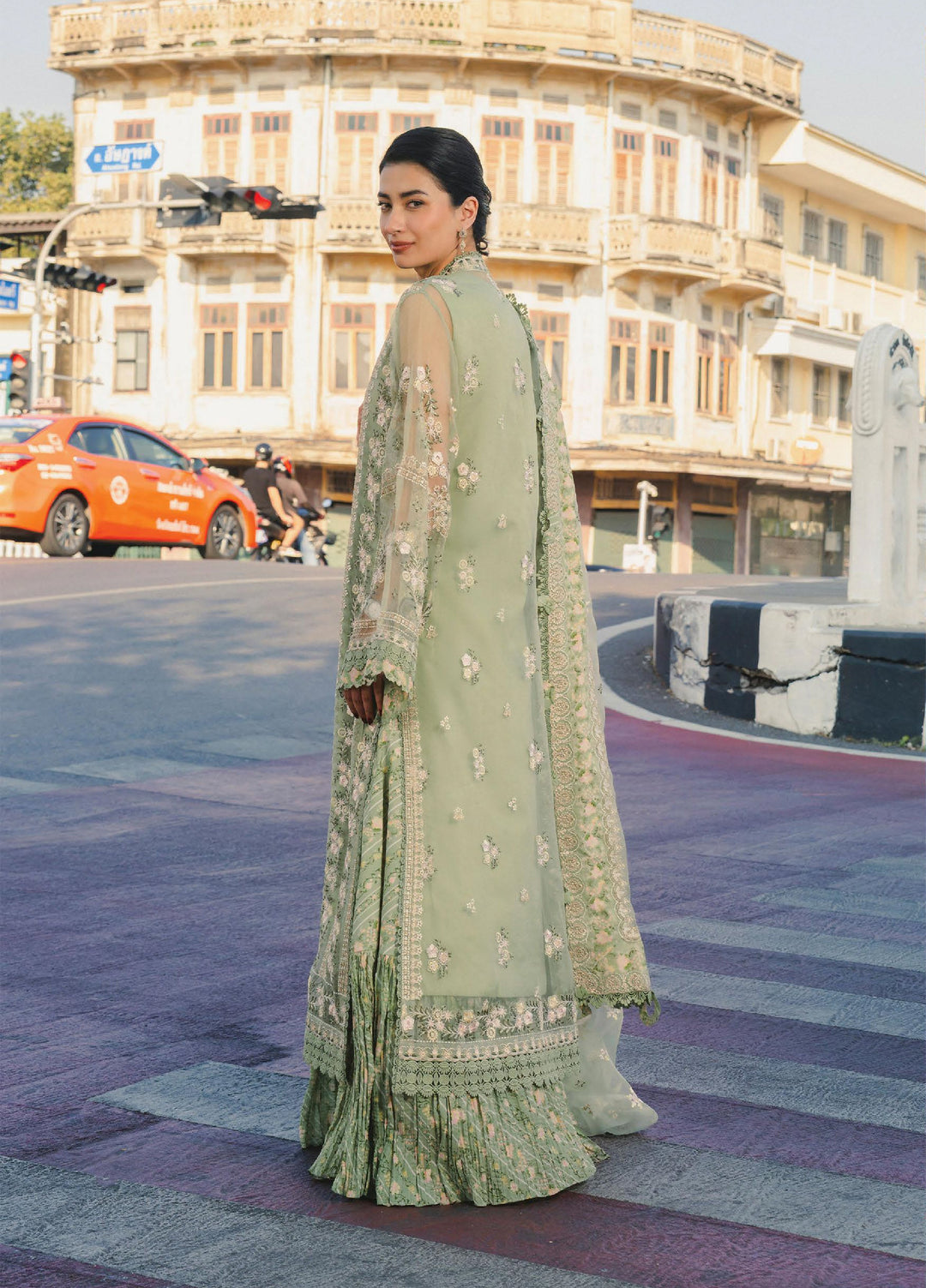 Mulaqat by Afrozeh Unstitched Embroidered Lawn 3 Piece Suit AF26UML DEEDAR FWU-0054 - Festive Collection