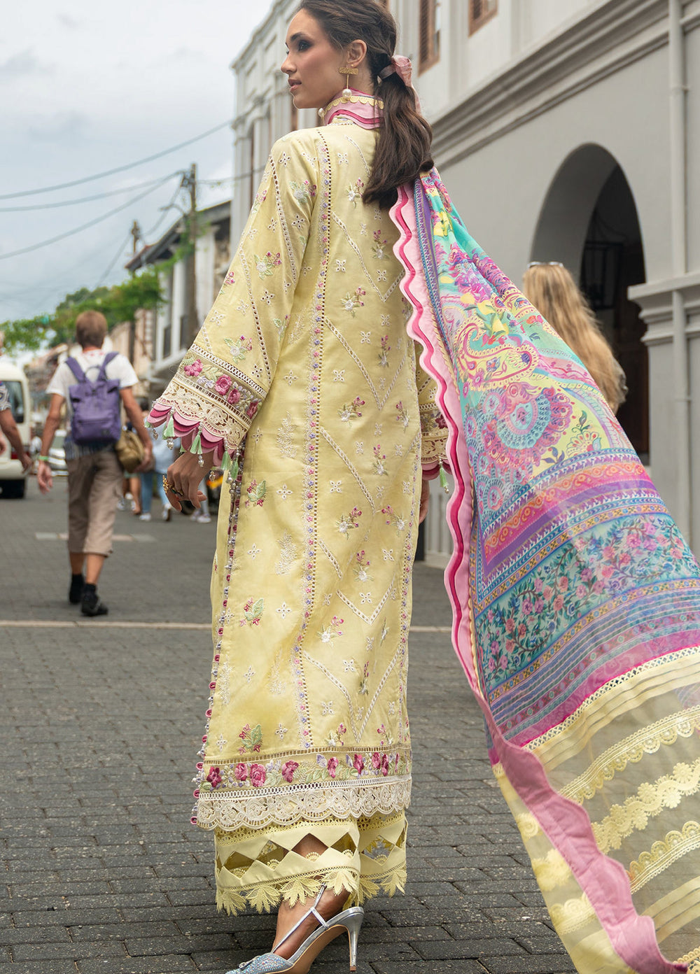 Neroli By Annus Abrar Unstitched Embroidered Lawn 3 Piece Suit ABR26UNL 06 Baneera - Festive Collection