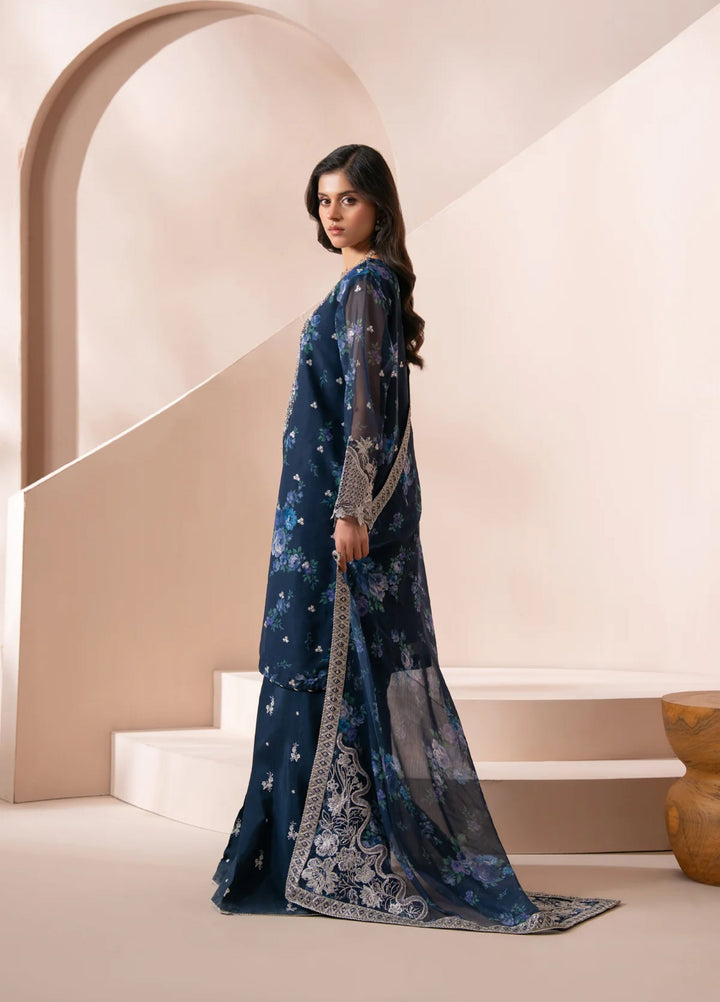 Xenia Formals Unstitched Embroidered Chiffon 3 Piece Suit XF26UF D-05 Omaira - Festive Collection