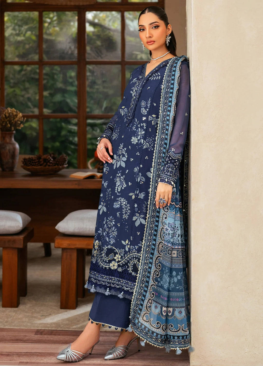 Xenia Formal Unstitched Luxury Chiffon Suits 3 Piece XE25FL Verena - Formals Collection