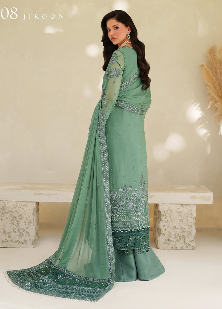 Meesa by Zarif Unstitched Chiffon Embroidered Suits 3 Piece ZAF25MF ZRF-ML-08 JIROON - Winter Collection