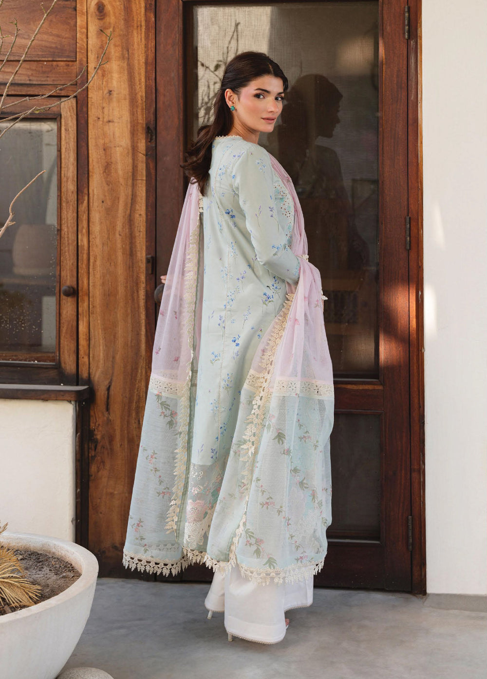 Whisper by Ayzel Unstitched Embroidered Lawn 3 Piece Suit AAF26ULW Glint ZWU-0133-3PO - Eid Collection