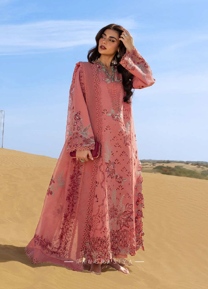 Rang Rasiya Premium Unstitched Embroidered Lawn 3 Piece Suit RR26UP D-3 Amani - Festive Collection