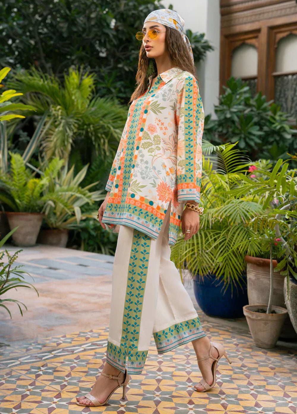 Nairah Women Pret Printed Arabic Lawn Suit NAH26PN Serene - Spring Collection