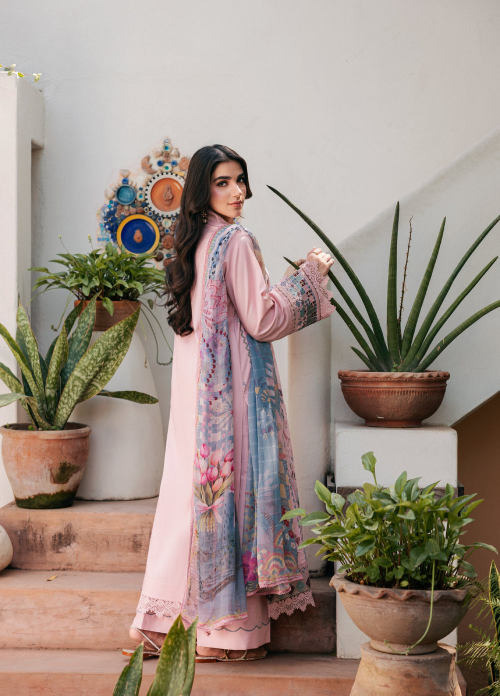 Zync by Florent Unstitched Embroidered Lawn 3 Piece Suit FL26ULZ FZ-4A - Lawn Collection
