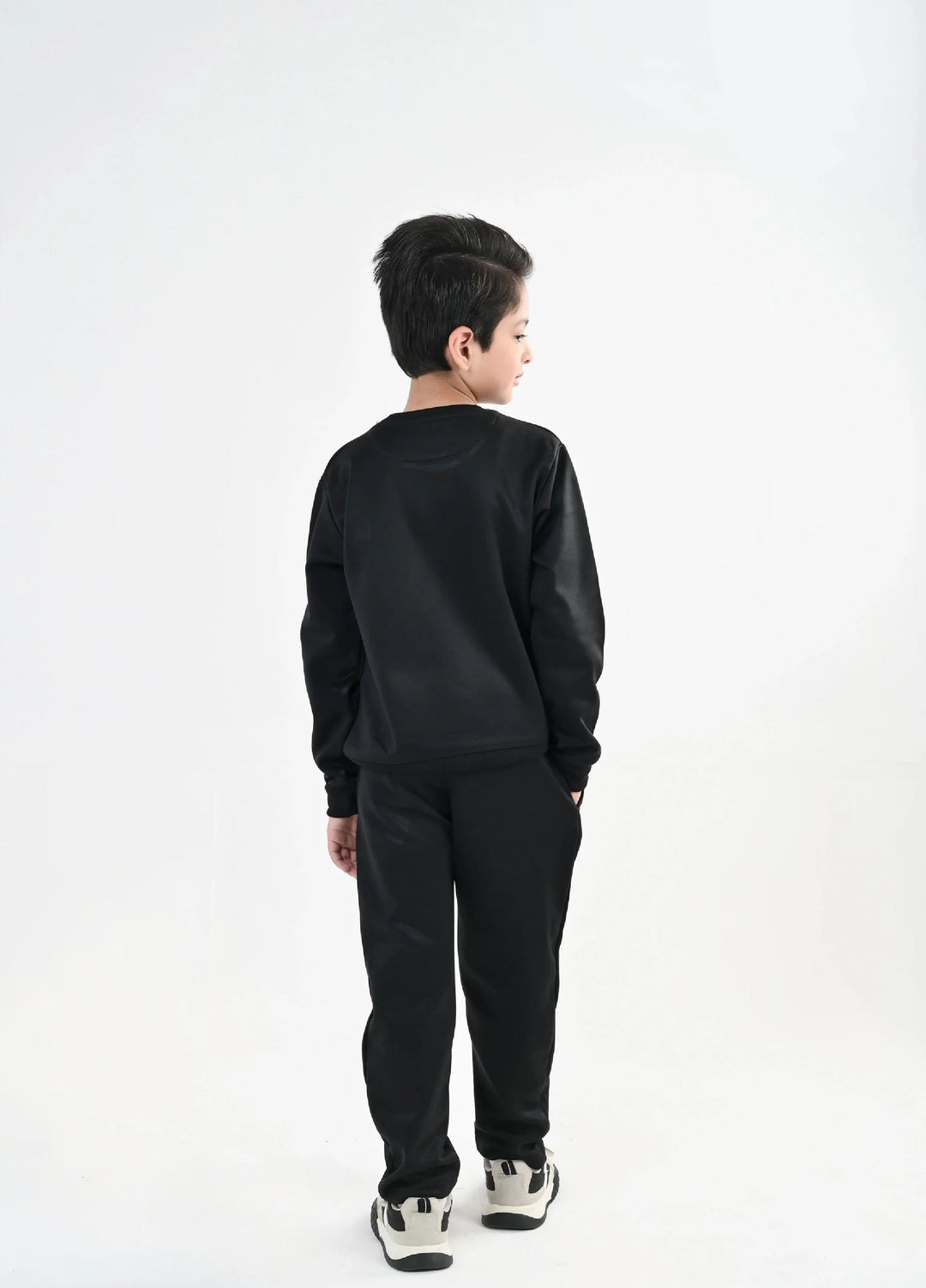 IQ Exclusive Kids Track Suit Fleece 2 PieceBlack IQ Sweatshirt-Unisex Kids - Winter Collection
