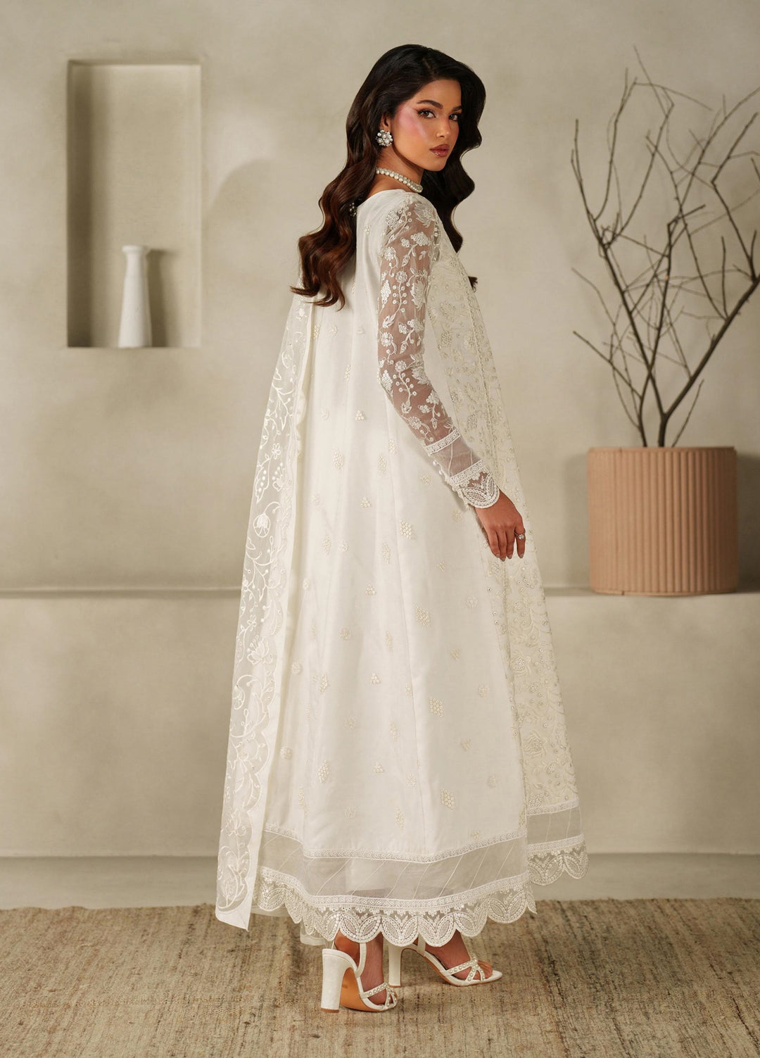 Muse Thread by Zarif Unstitched Organza Embroidered Suits 3 Piece ZRF25MT 03 SAHIL - Festive Collection