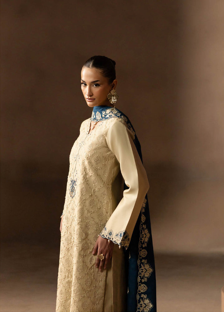 Sareen by Rajbari Unstitched Premium Viscose Chikankari 3 Piece RB25SC D-06 - Winter Collection