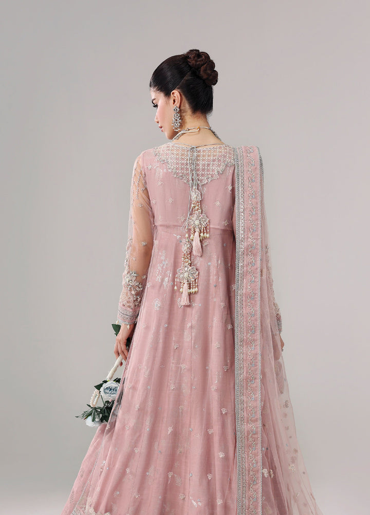 Lamore by Sardinia Unstitched Luxury Hand Work Net 3 peice SRD25LH D-8 Lilac Luxe - Formals Collection