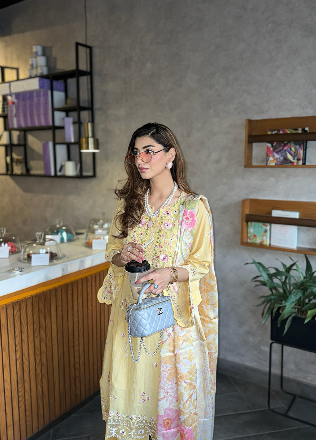 Lamhay by Dhanak Pret Swiss Voile 3 Piece DHN26PSV DC-2578 - Summer Collection