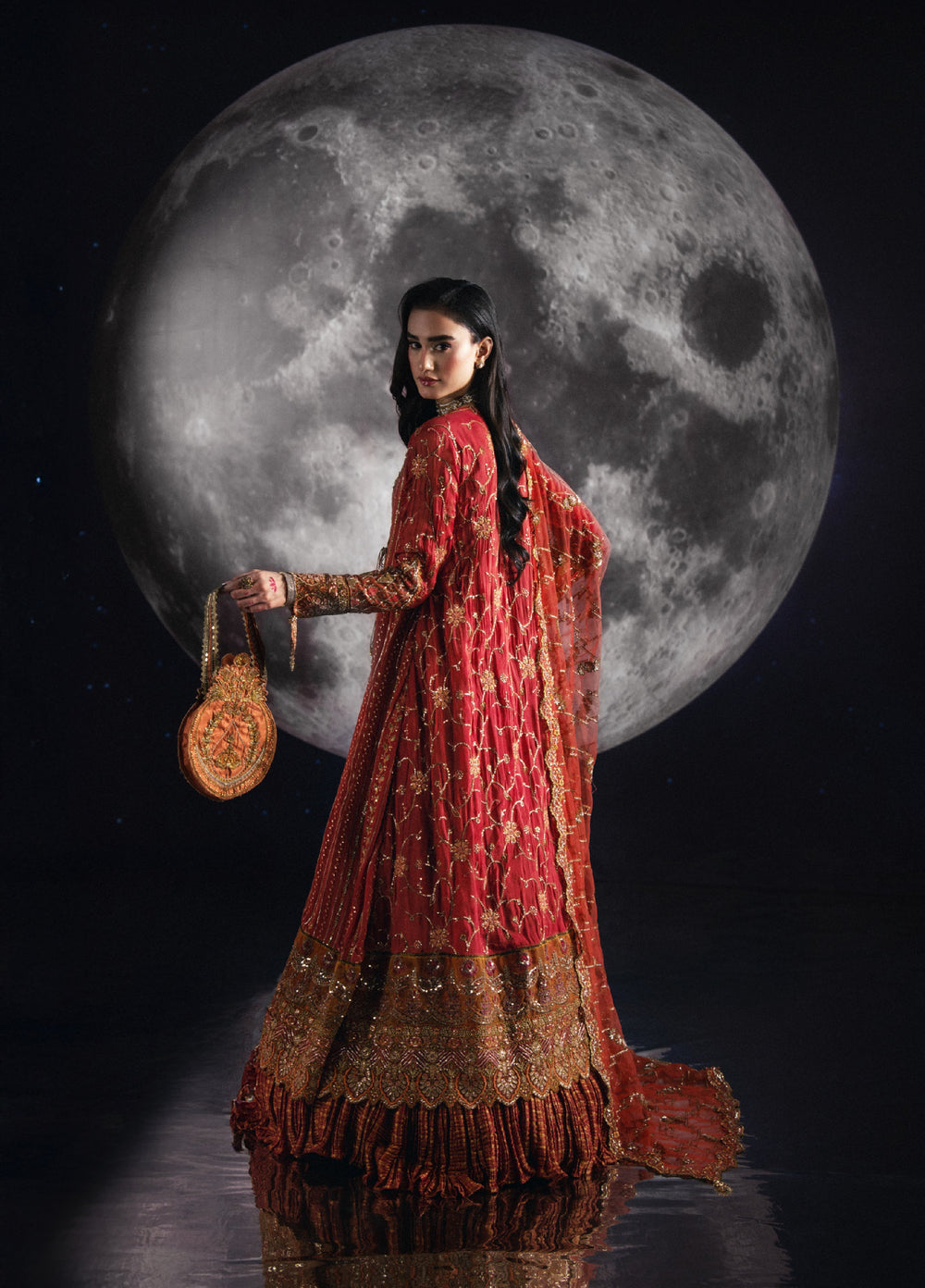 Sara Jahan Women RTW Embroidered Chiffon 3 Piece Suit SJ26RF AD-005 - Festive Collection
