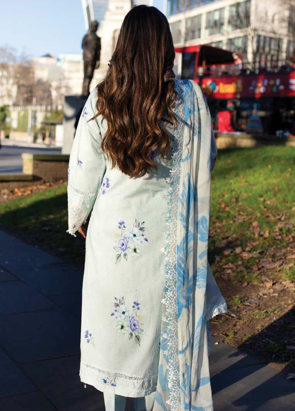 Sunshine Bloom by Al Zohaib Unstitched Embroidered Lawn 3 Piece Suit AZ26USL D5 - Summer Collection