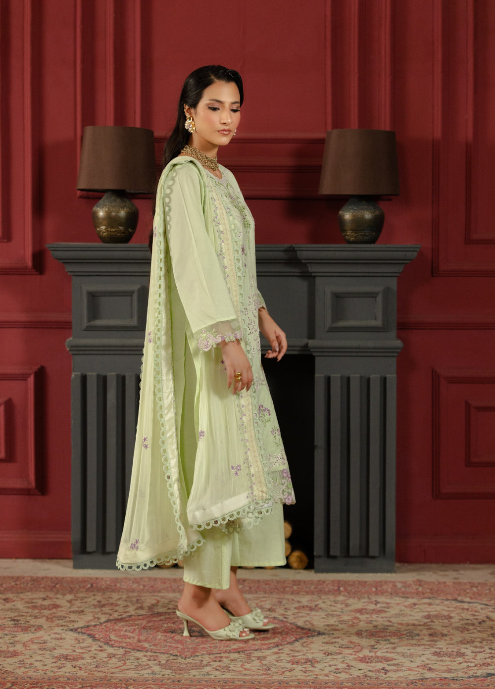 Noore by Ayleen Unstitched Embroidered Lawn 3 Piece Suit AY26ULN Raania - Eid Collection