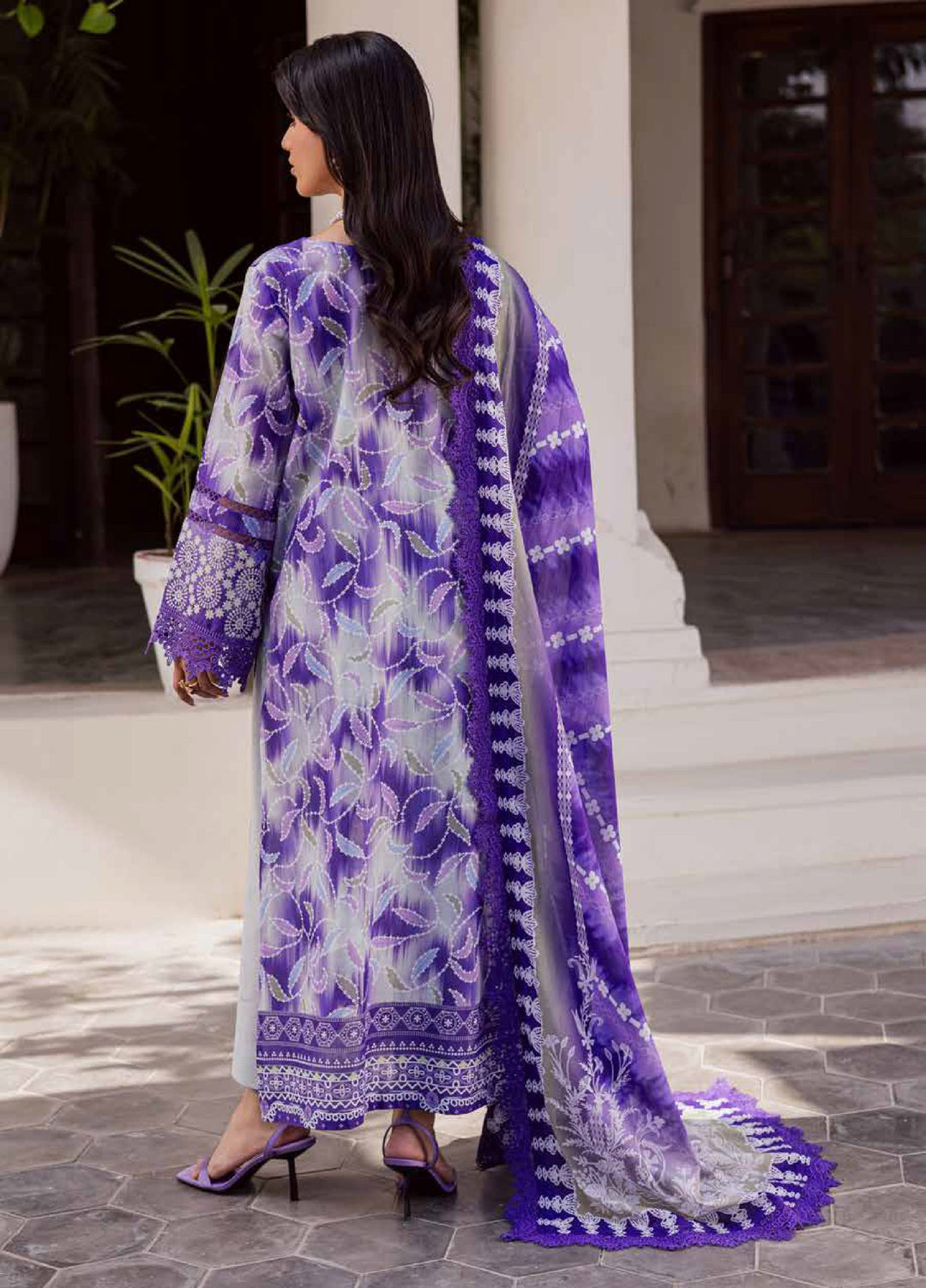Rania by Nureh Unstitched Printed Lawn 3 Piece Suit NU26ULR NR-05 - Casual Collection