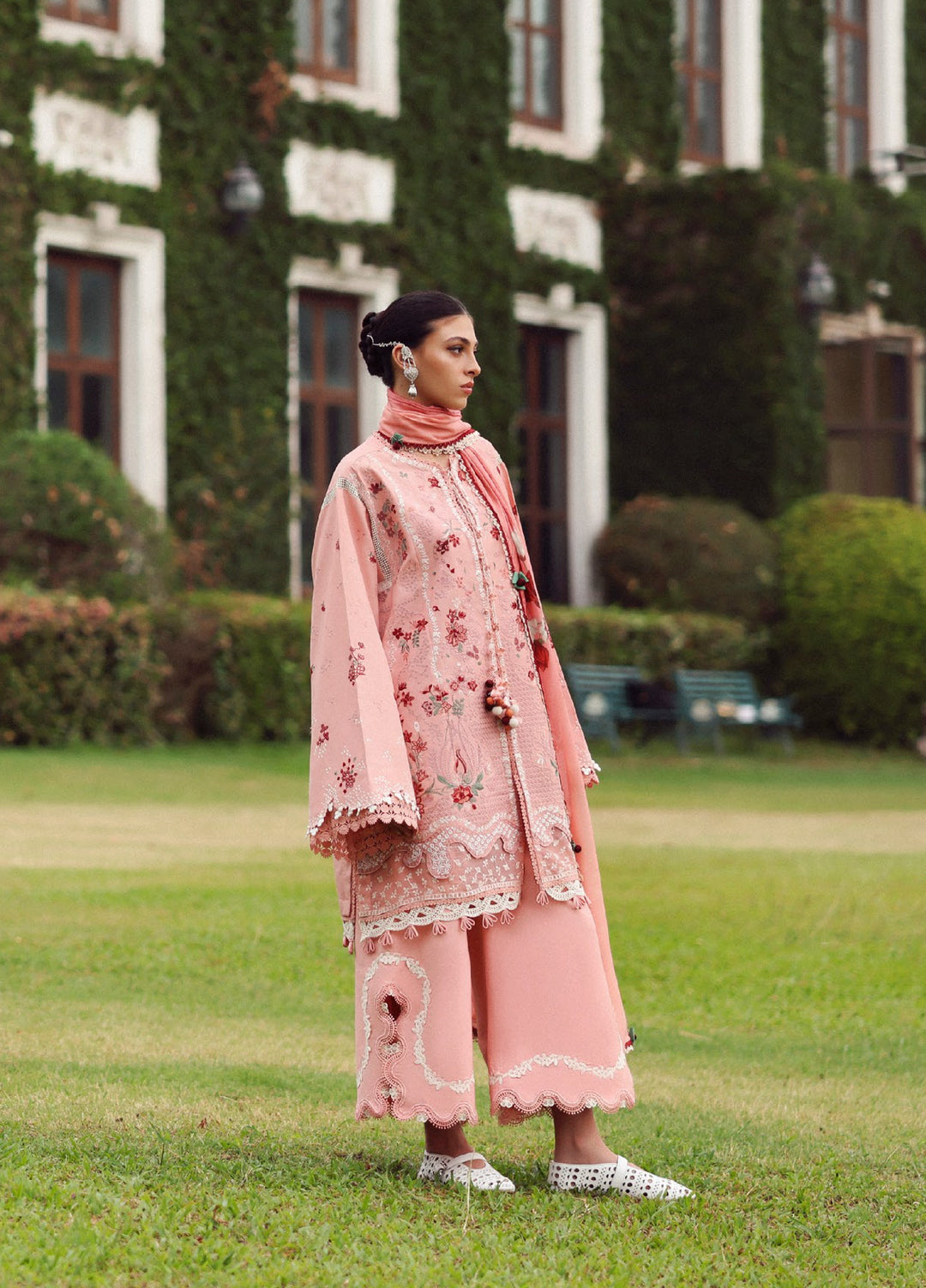Lilas by Republic WomensWear Unstitched Embroidered Lawn 3 Piece Suit RW26ULL D-7A - Eid Collection