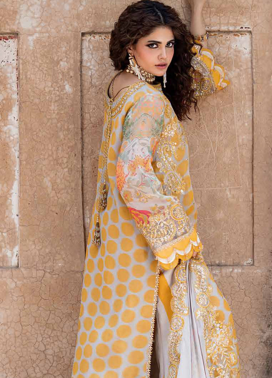 Vasal by Charizma Unstitched Embroidered Chiffon 4 Piece Suit CHR26UVC VSLW6-10 - Festive Collection