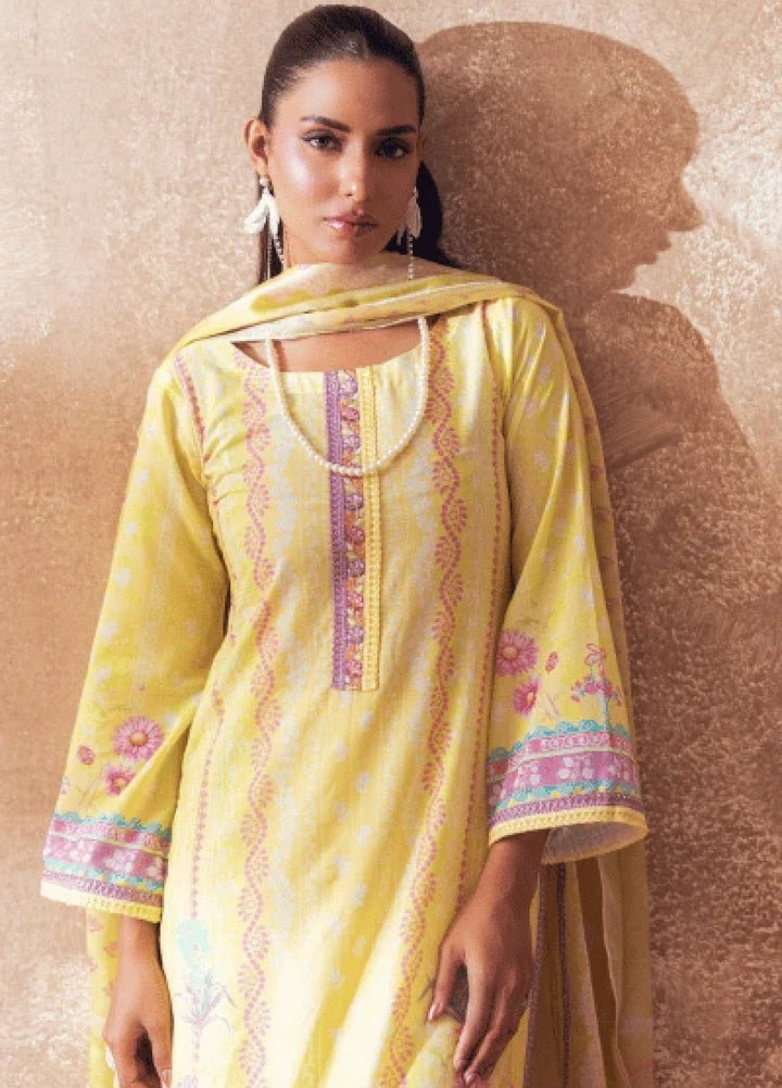 Liyana by Mashra RTW Printed Lawn 3 Piece Suit LIY-LEM-010 Lemon Drop - Casual Collection