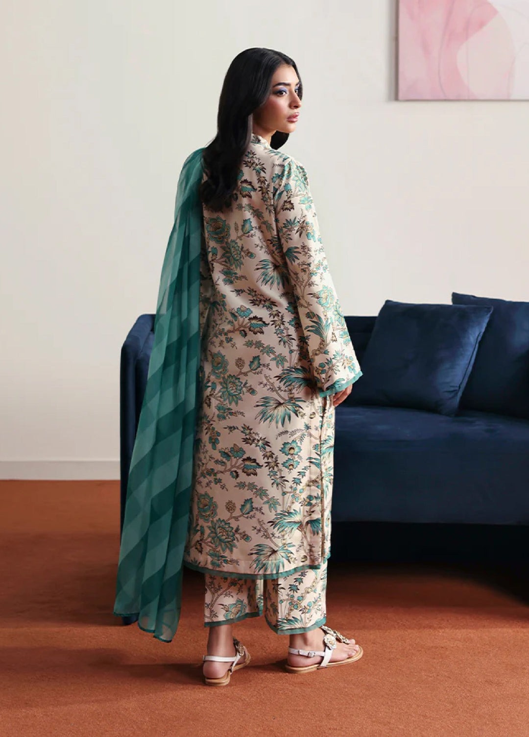 Basics by Gulaal Pret Embroidered Poly Lawn 2 Piece PL-08 Meadowe - Summer Collection