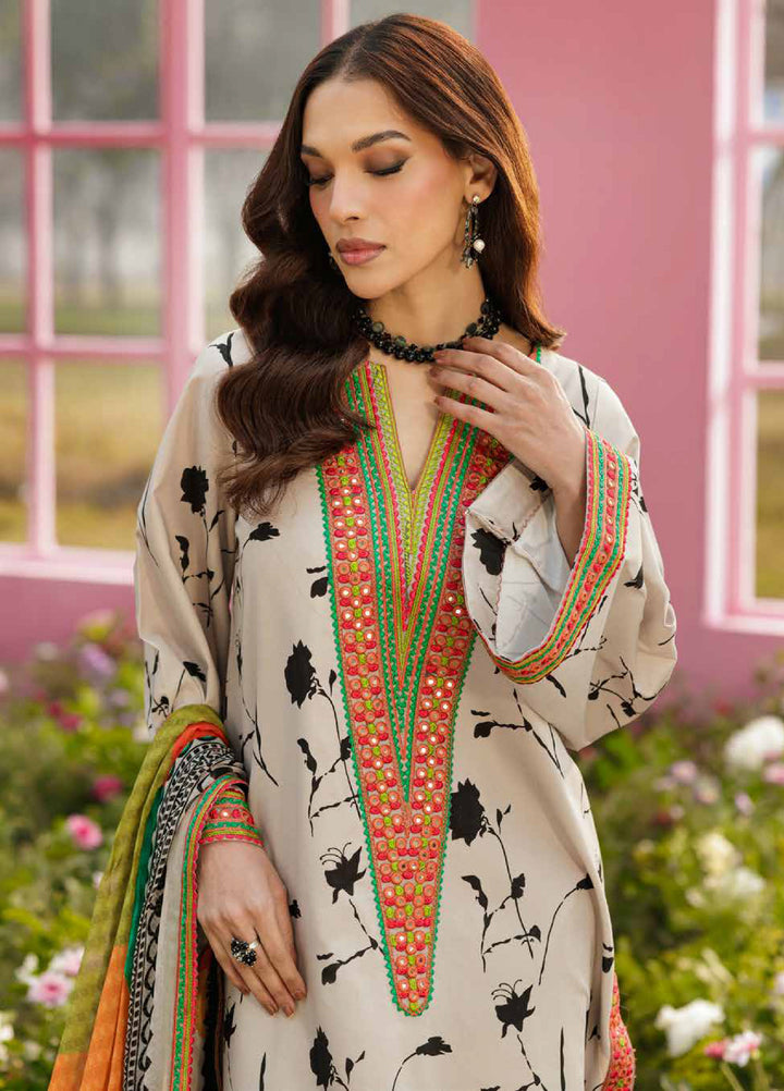 Rang e Bahar by Charizma Unstitched Embroidered Lawn 3 Piece Suit CHR26URB CRB6-02 - Summer Collection