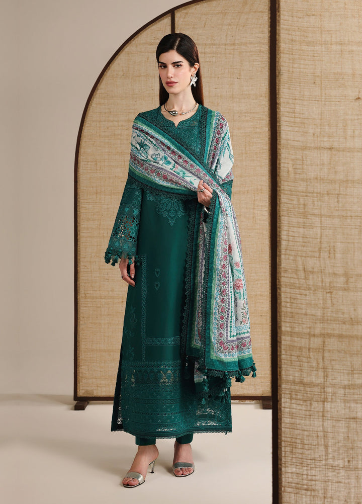 Iris by Jazmin Unstitched Embroidered Lawn 3 Piece Suit JZ26ULI IL26-D03 - Eid Collection