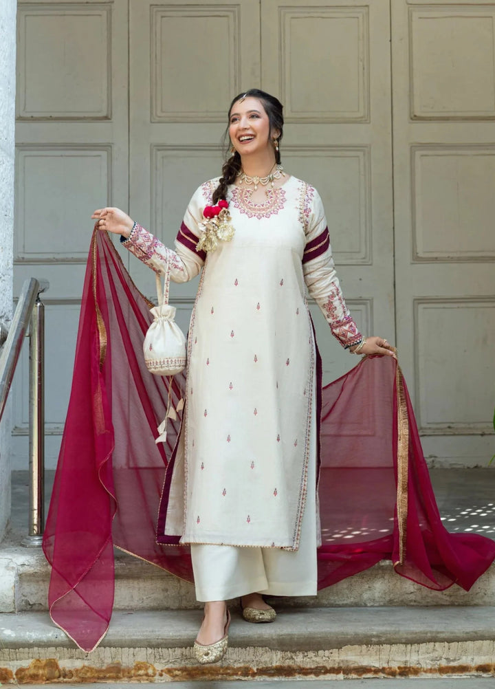 Omal by Komal Pret 3 Piece Cotton Susi Suit Dilkash - Festive Collection