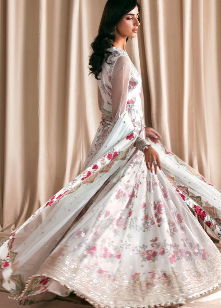 Sirayya by Zarif Unstitched Embroidered Net Sequence 3 Piece Suit ZR26US CHASHNI 03 - Wedding Collection
