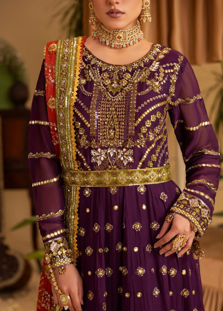 Sara Jahan Women RTW Embroidered Chiffon 3 Piece Suit SJ26RF SJ-1040 - Festive Collection