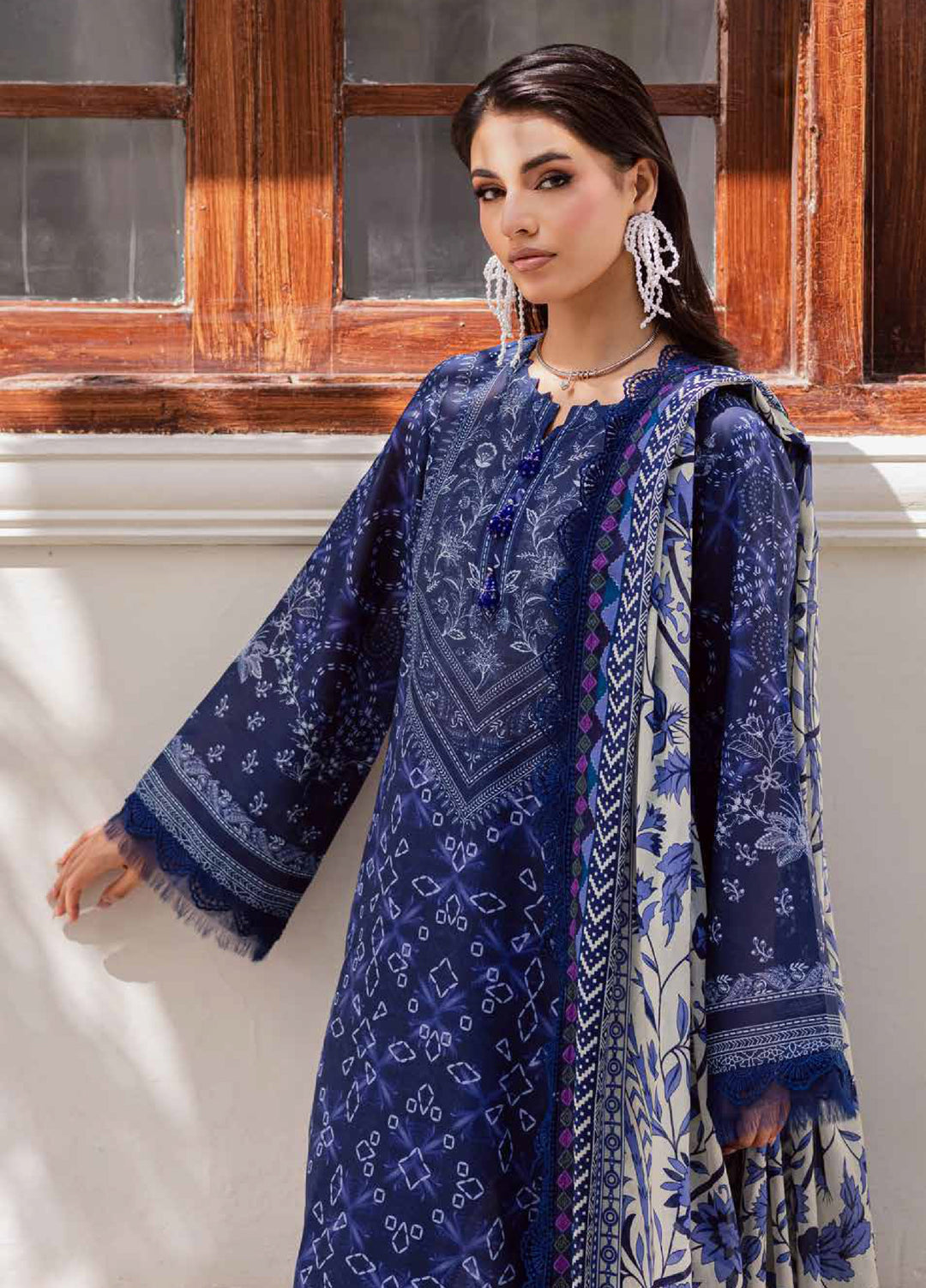 Rania by Nureh Unstitched Printed Lawn 3 Piece Suit NU26ULR NR-03 - Casual Collection