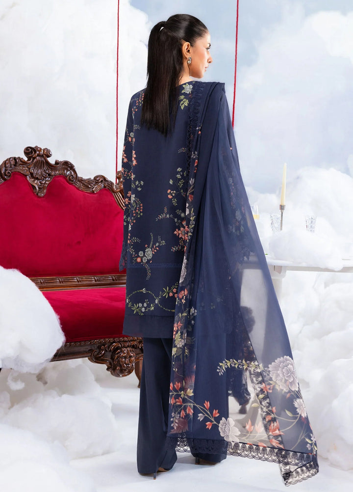 M Basics by Maria B Unstitched Embroidered Lawn 3 Piece Suit MB26SSEL MB-CUSV14-07B - Eid Collection