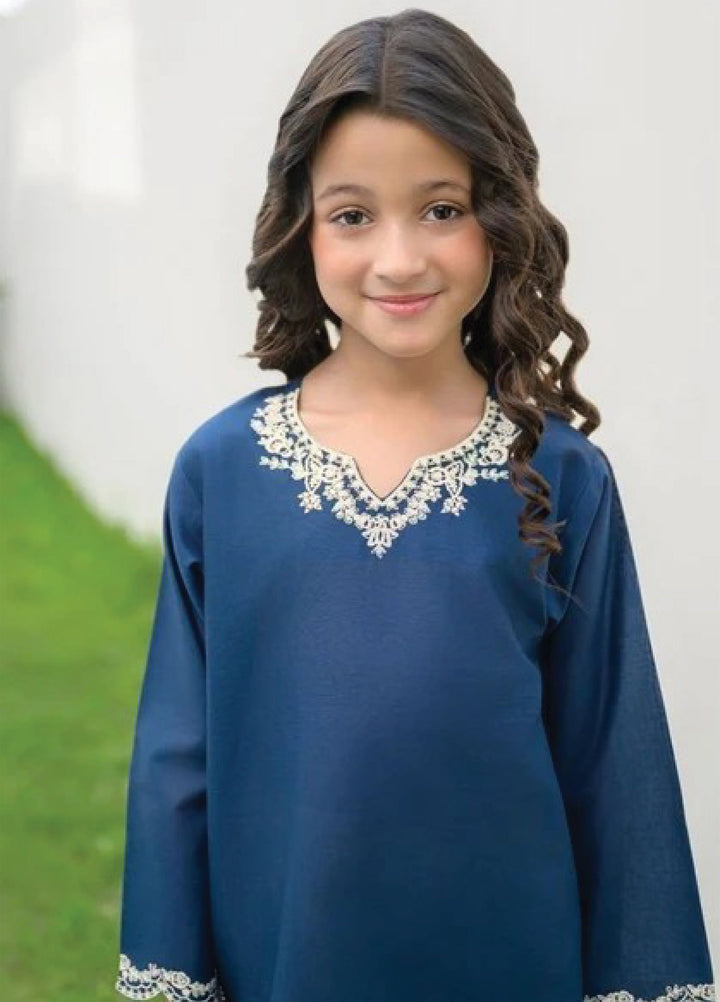 Fresh Birds Kids RTW Embroidered Lawn 2 Piece Suit Feeha-FB-13 - Casual Collection