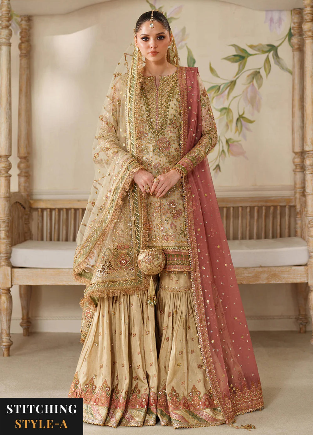 Chantelle by Baroque Unstitched Embroidered Organza 3 Piece Suit BQ26UCF V14-D02 - Festive Collection
