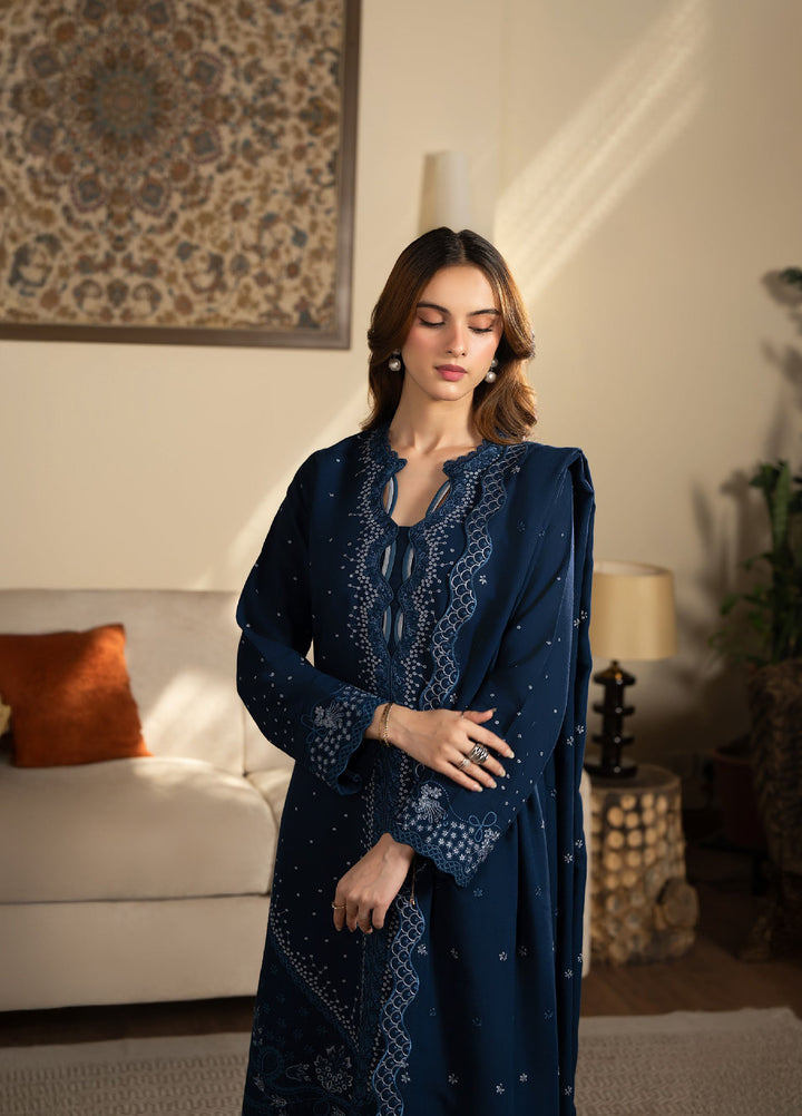 Neeshay Winter Reverie Unstitched Karandi Embroidered Suits 3 Piece NSH25WR Eirene - Winter Collection