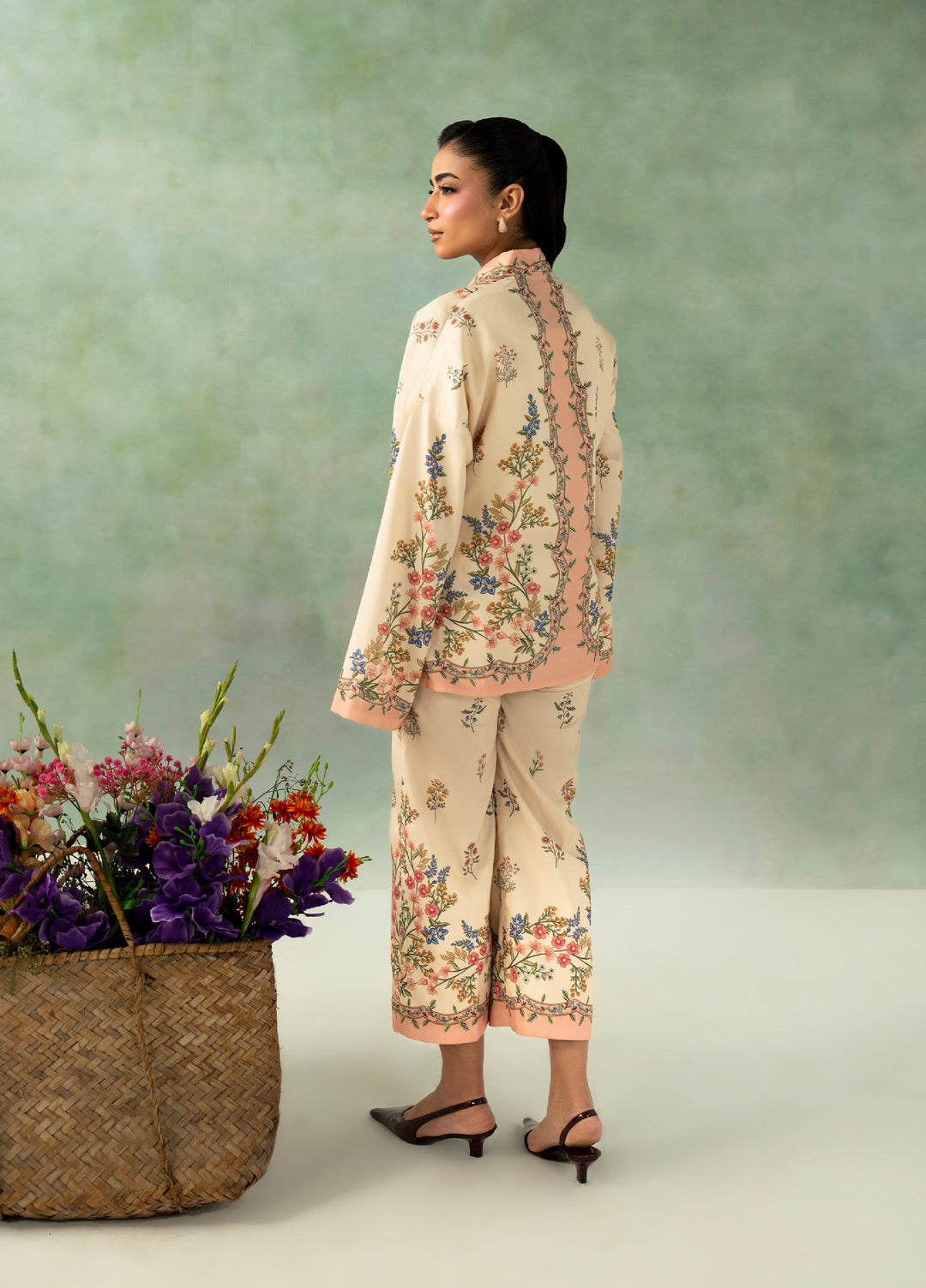Folds by Zarposh RTW Printed Crepe 2 Piece Suit ZR26PF ELIA - Casual Collection