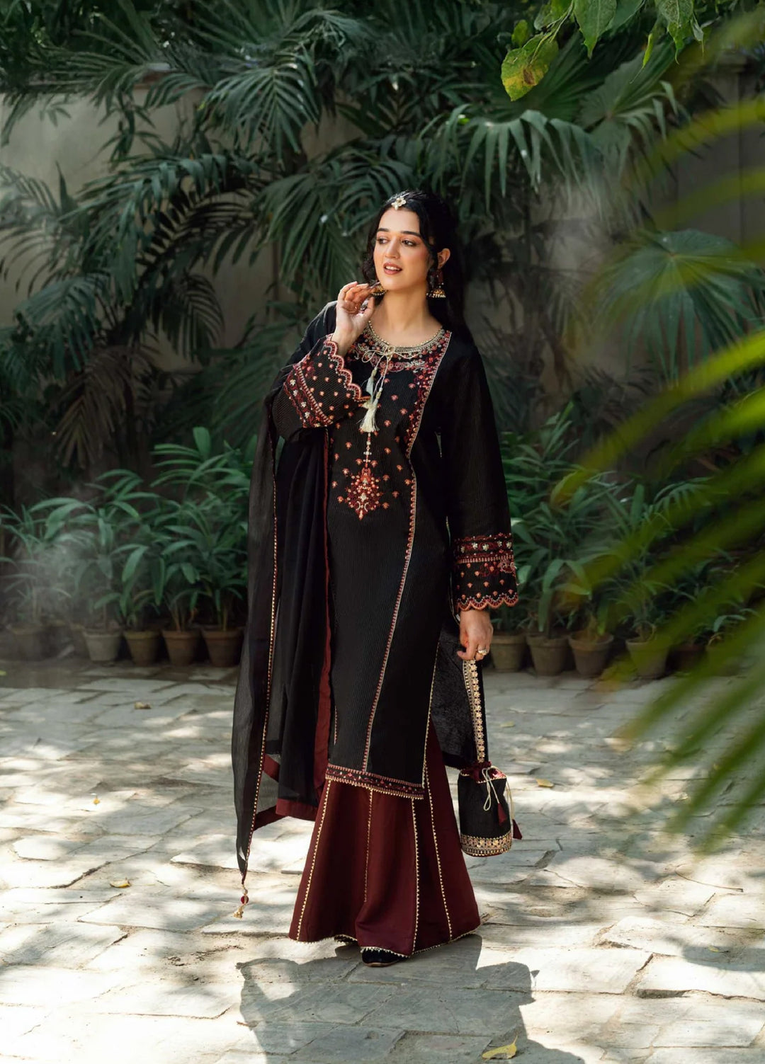 Omal by Komal Pret 3 Piece Cotton Susi Suit Marjan - Festive Collection