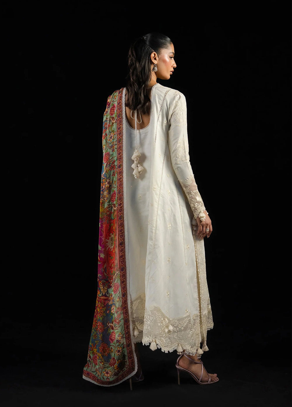Zan by Hussain Rehar Unstitched Embroidered Lawn 3 Piece Suit HR26UZF Sefi D-93 - Festive Collection